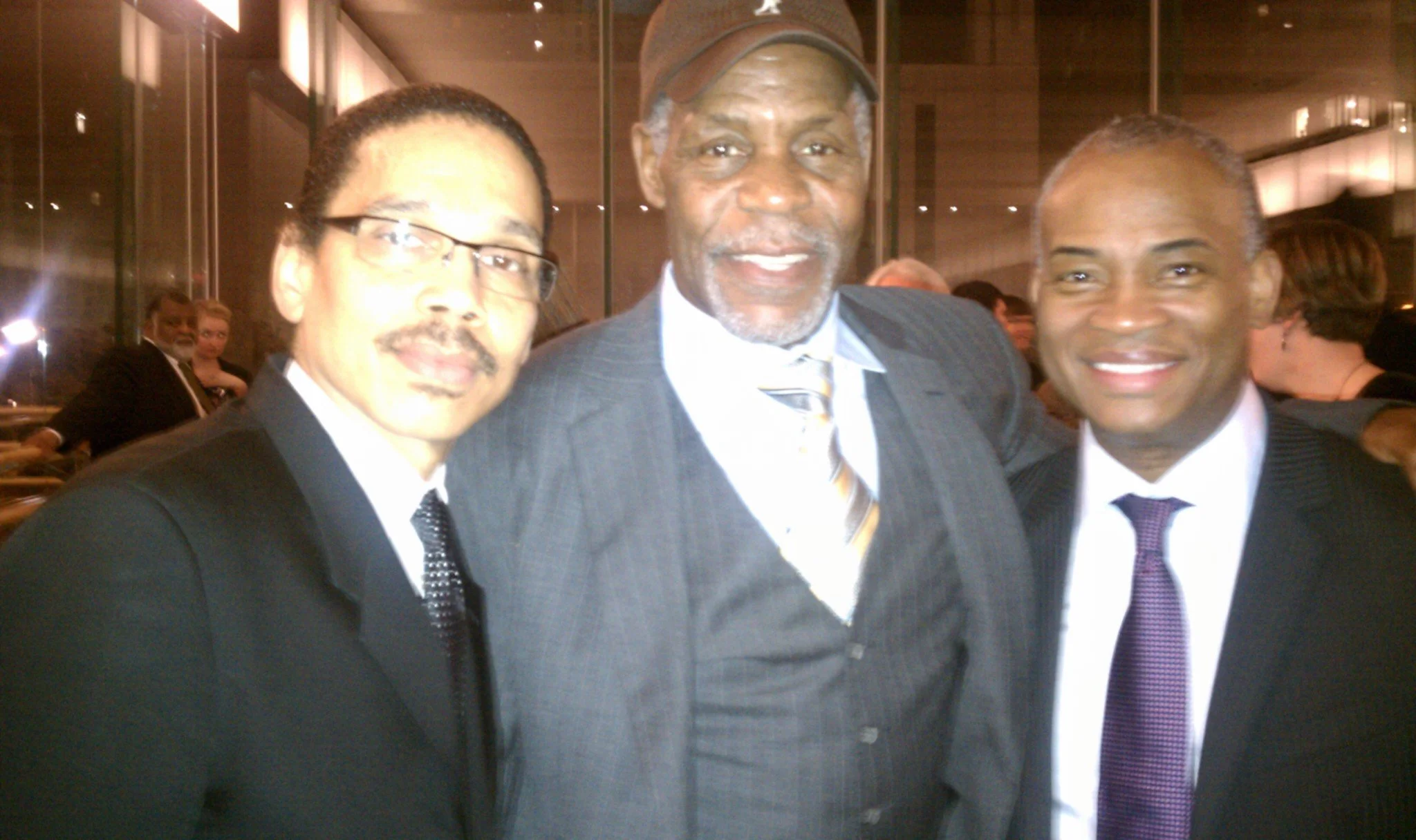 Bassist Leon Lee Dorsey with Legendary Actor Danny Glover and Guitarist Russell Malone at Ron Carter – Lincoln Center