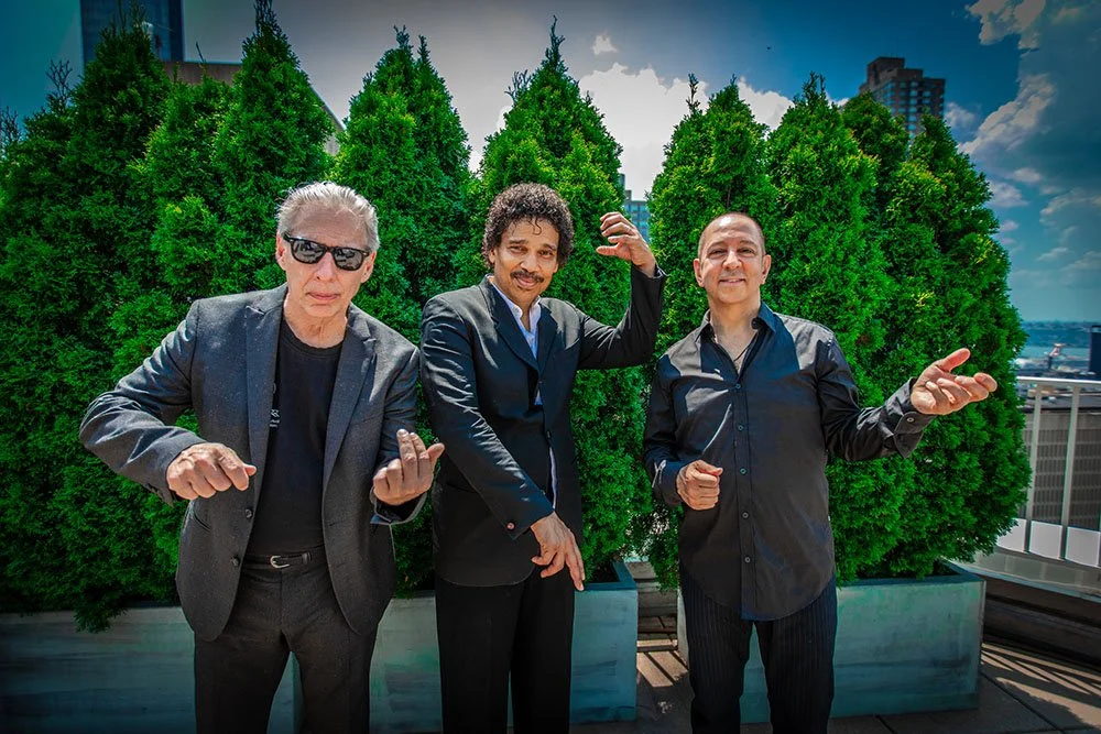 Monktime Album group photo – Mike Clark, Leon Lee Dorsey, and Greg Skaff